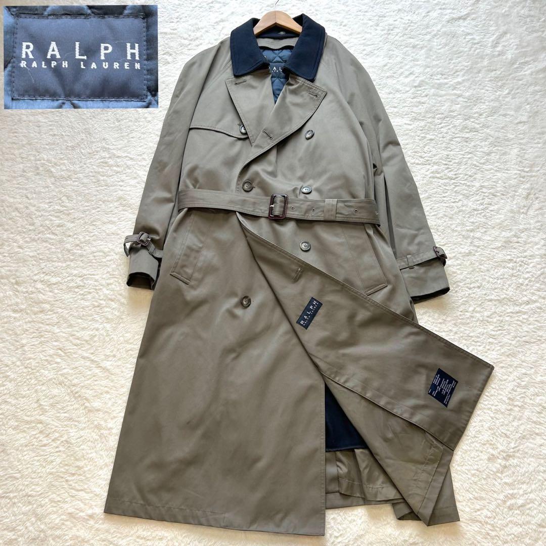 【美品】Ralph Lauren トレンチコート ライナー カーキスーパーロング