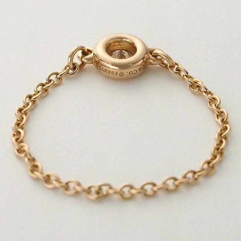 ティファニー TIFFANY&Co 1Pダイヤバイザヤード K18 7号 リング