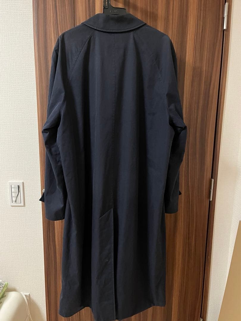 burberry ネイビー ステンカラーコート　1970〜80年代　イギリス製