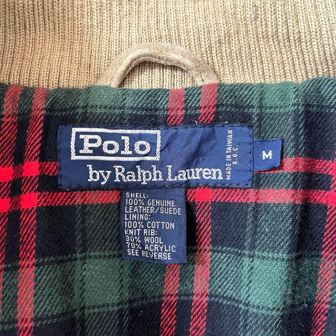 古着 80's ラルフローレン スエード レザー ブルゾン バラクータ G9