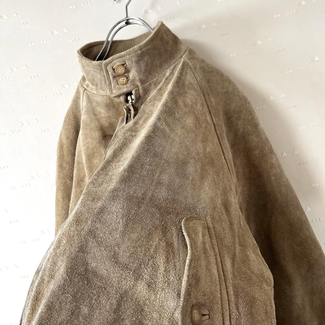 古着 80's ラルフローレン スエード レザー ブルゾン バラクータ G9
