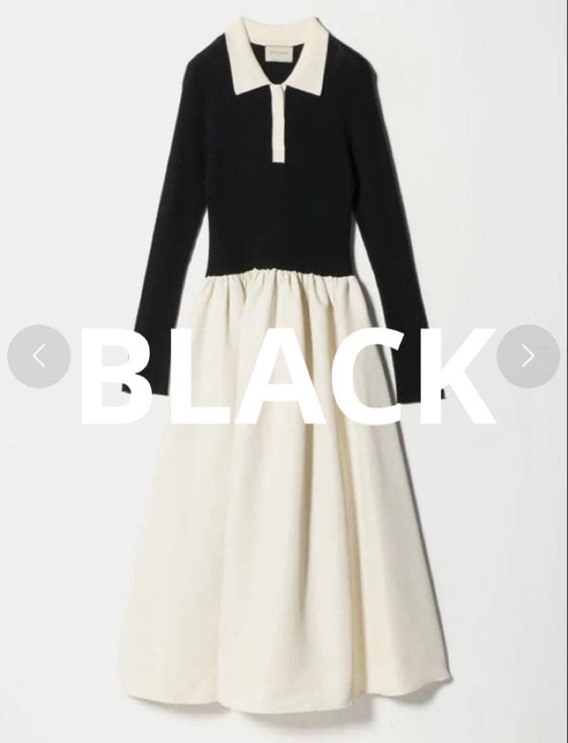 ユナイテッドアローズ　フィット ＆ フレア ポロワンピース