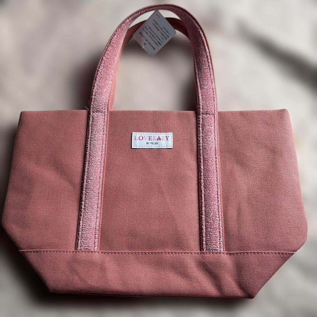 ラブラリーバイフェイラー オールドテディガール ワッペントートバック 小 ピンク