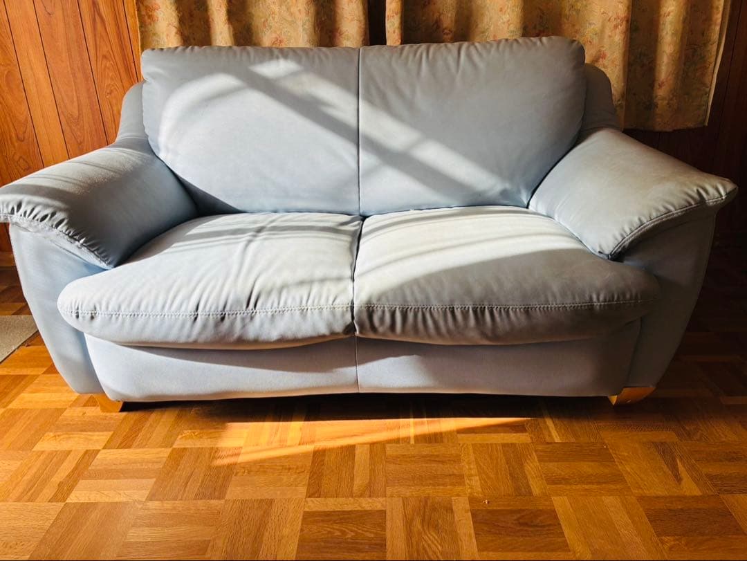 福岡発 合皮 レザー 座椅子 チェア 2人掛け ソファー ソファ 椅子 イス