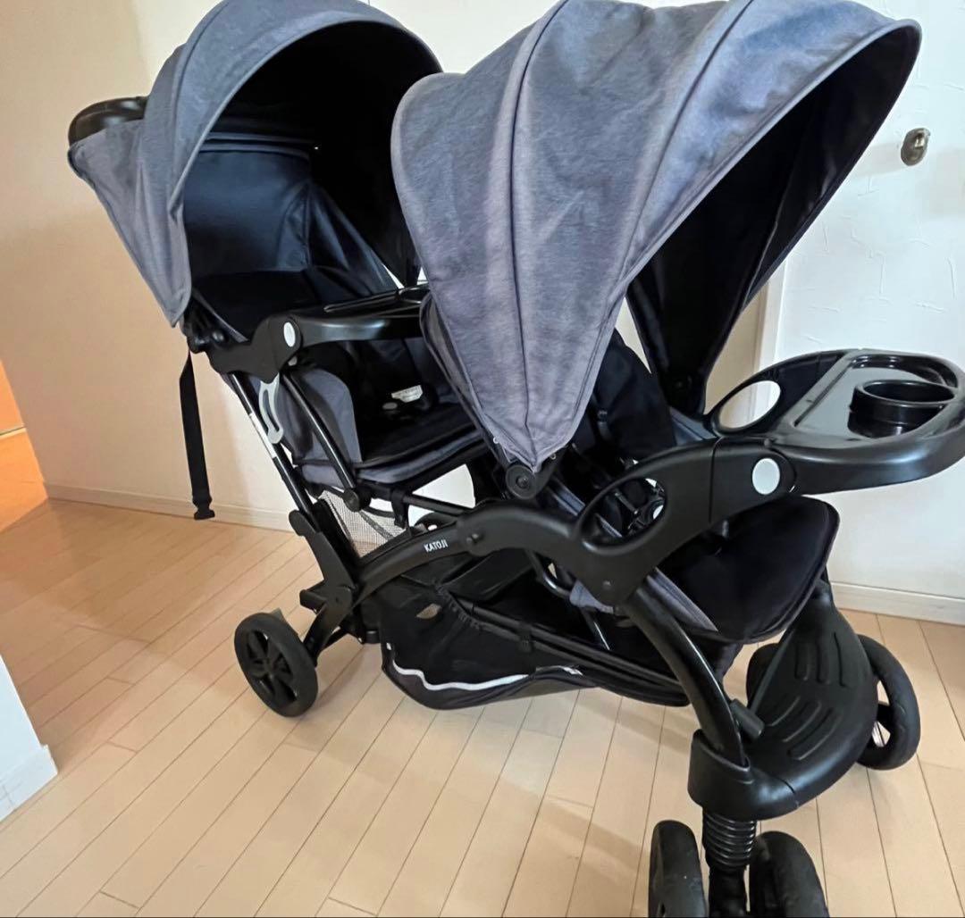 即日対応！！カトージ　2人ベビーカー　2人でゴーDX