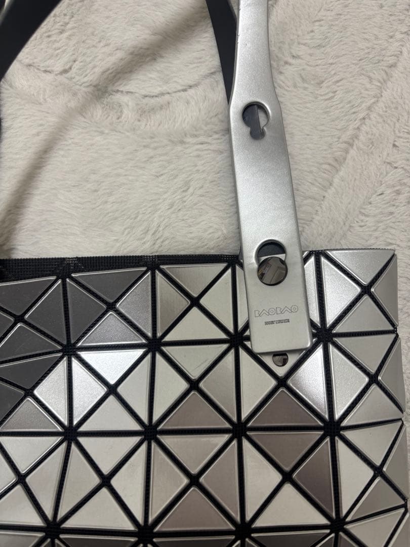 BAO BAO ISSEY MIYAKE シルバー トートバッグ