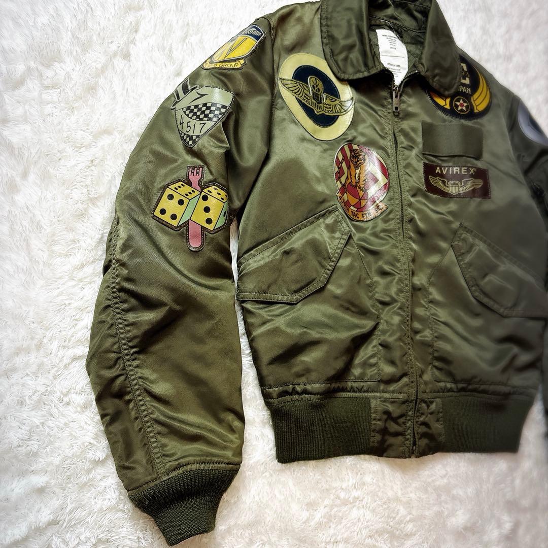 AVIREX パッチカスタム フライトジャケット M Y2K ミリタリー