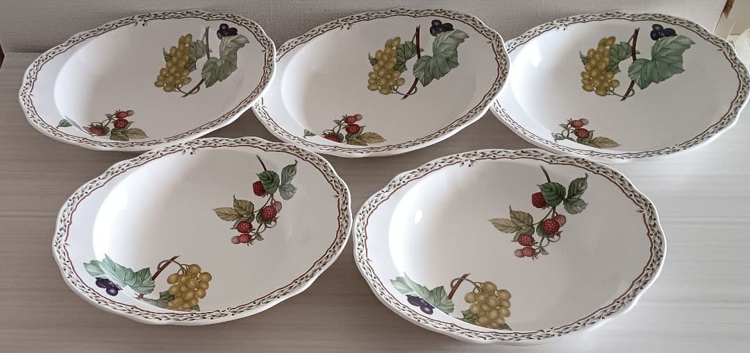 ノリタケロイヤルオーチャードカレー、パスタボウル5枚セット