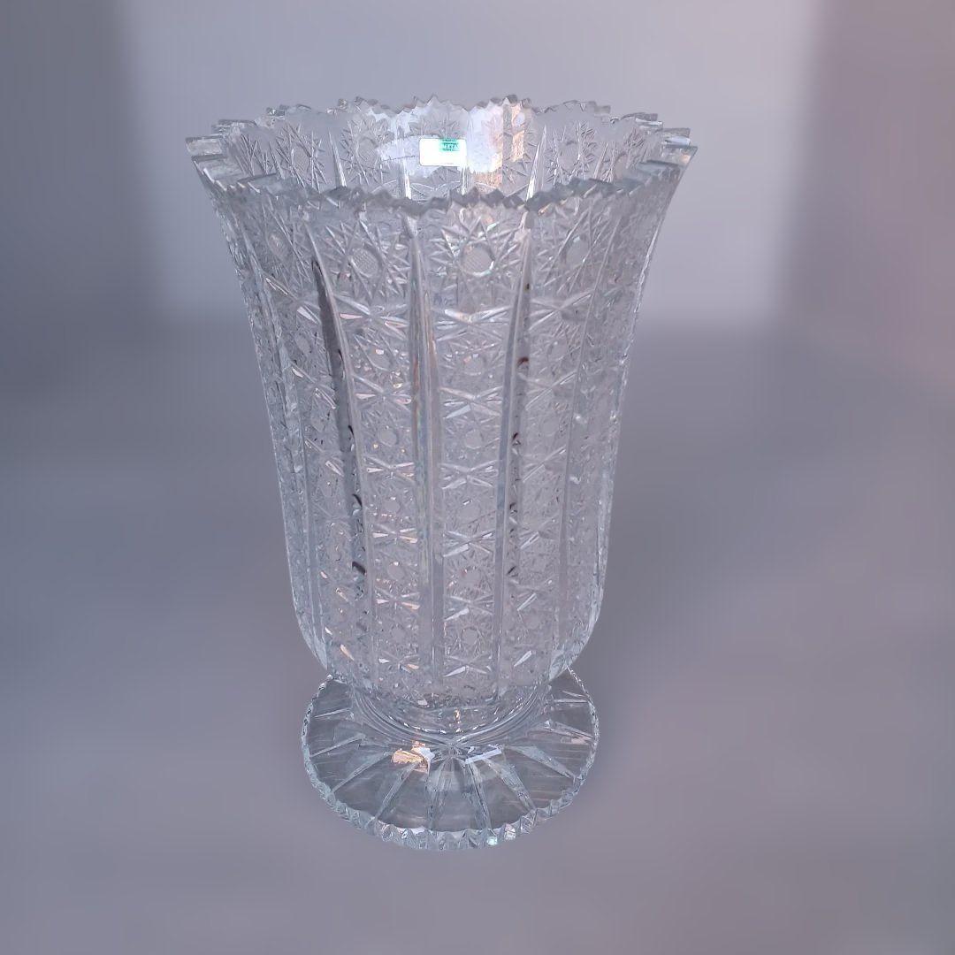 VITRON　ヴィトロメタン　クリスタルガラス　フラワーベース　花瓶