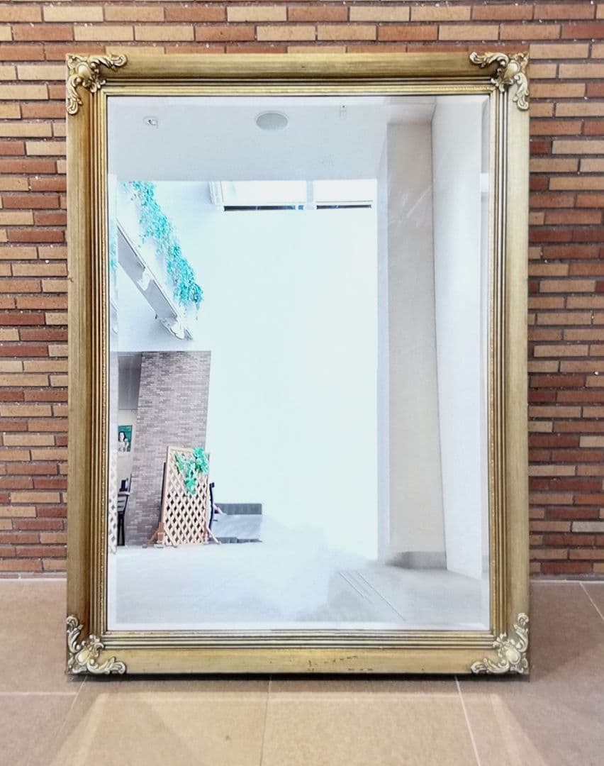 Φ Art Mirror Galleryカットガラス 壁掛けミラー