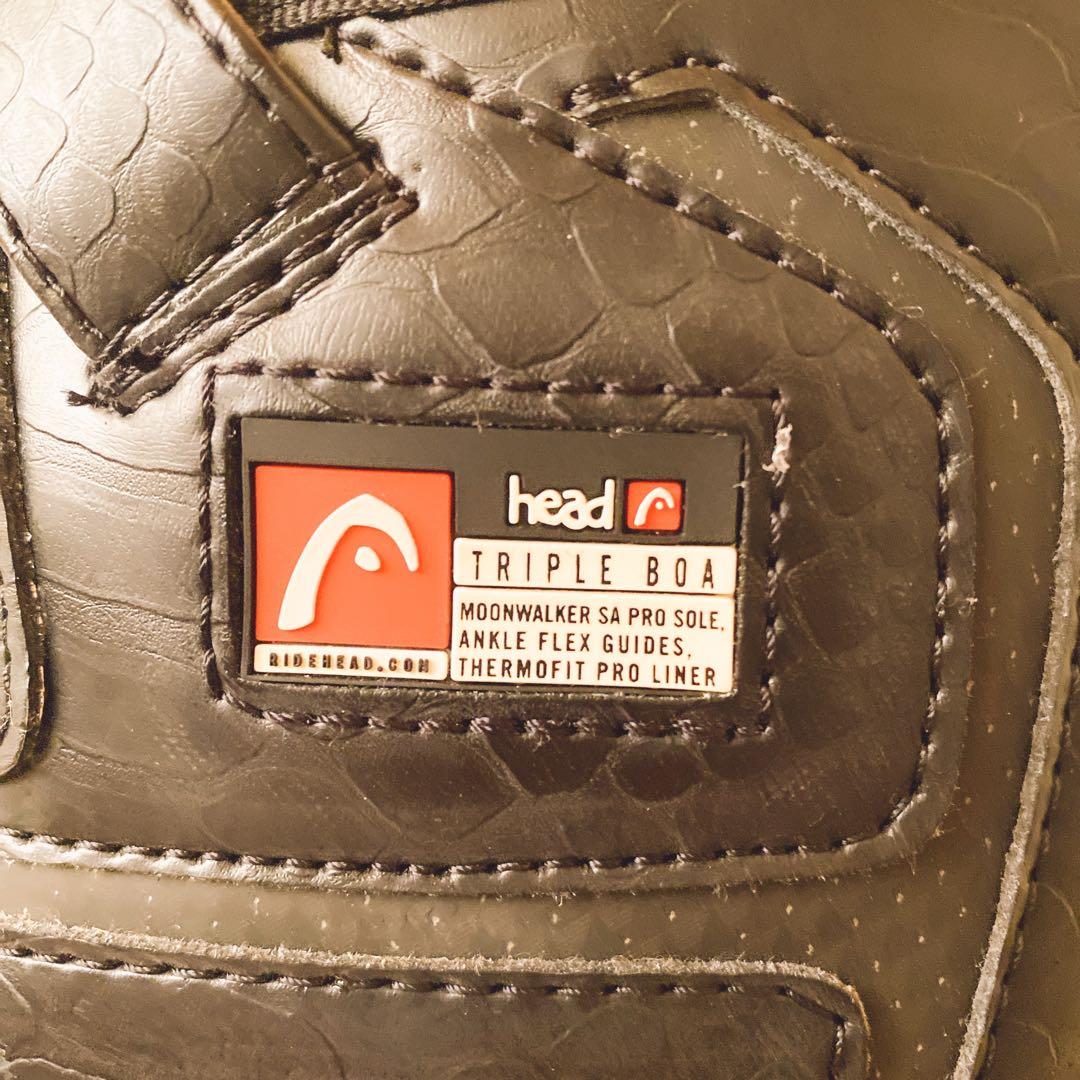 HEAD 27cm〜27.5cmスノーボードブーツ　ブラック　スノボブーツ　ボア