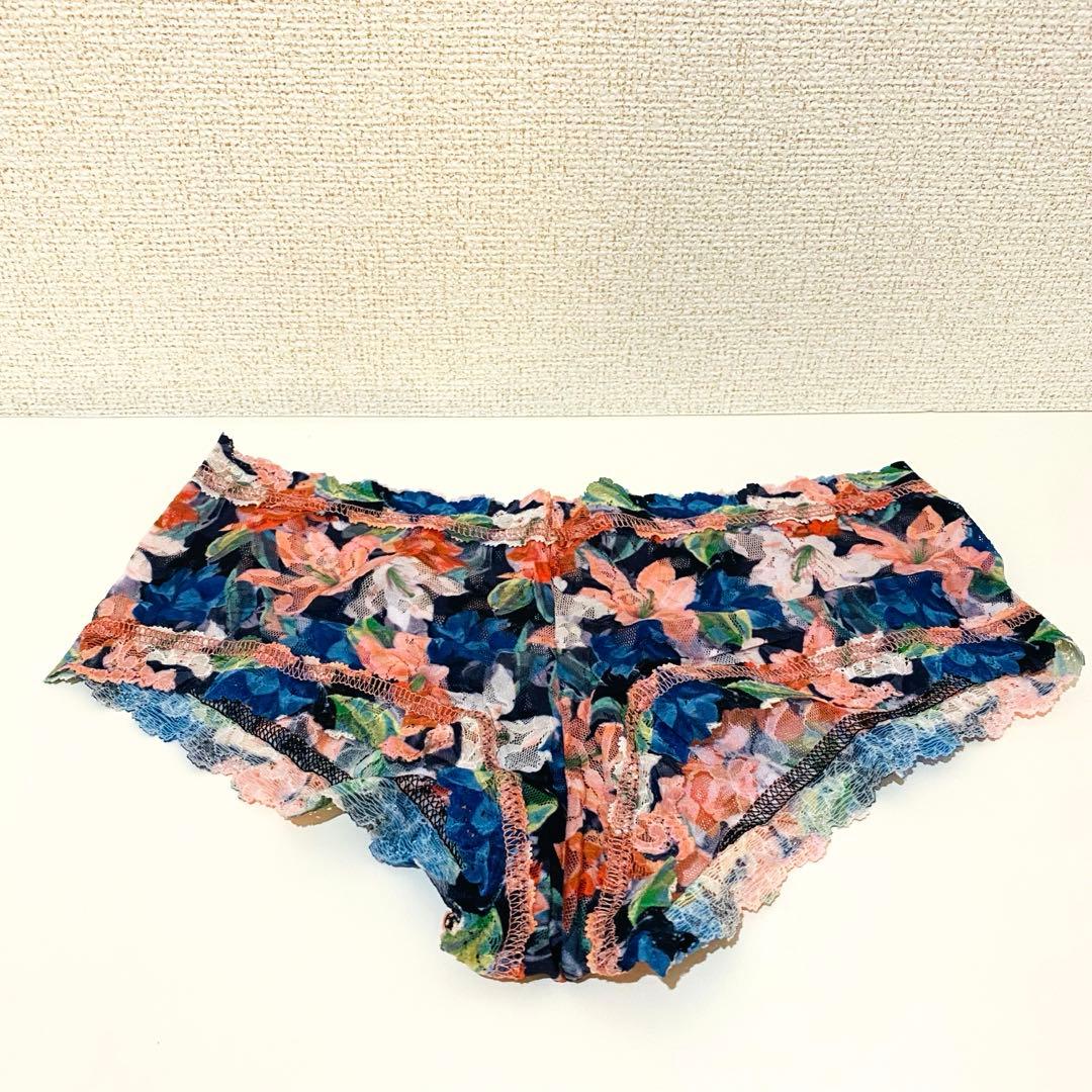 【新品未使用】ハンキーパンキー　ボーイショーツ　3点　レース　総柄