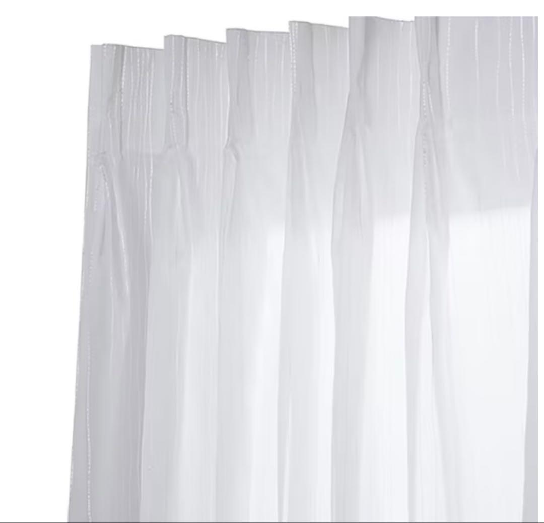 【美品】丈259cm ニトリ　オーダーレースカーテン　白　両開き