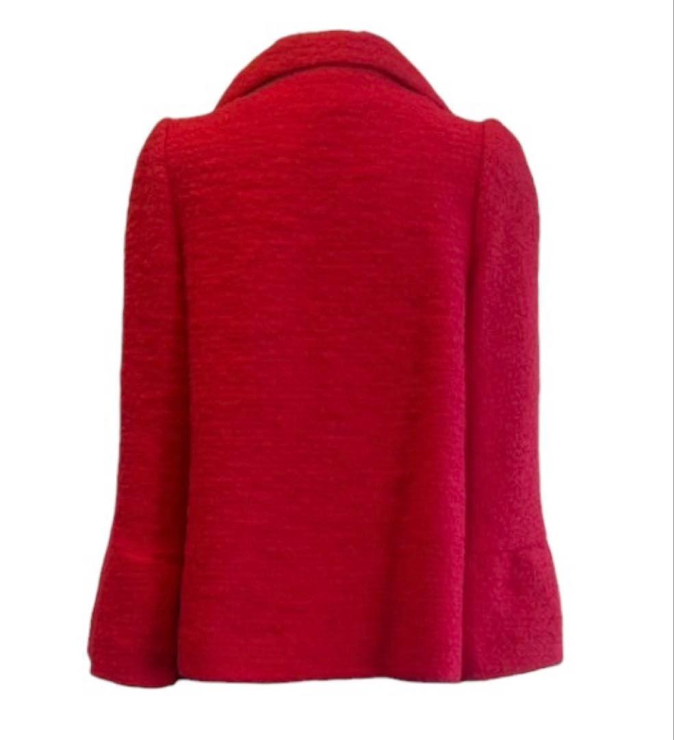 エムズグレイシー⭐︎カタログ・インスタ掲載⭐︎リボン付き赤ジャケットコート38サイズ