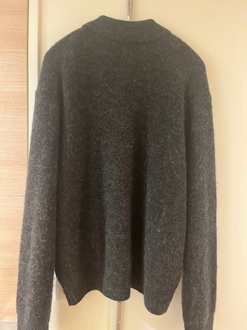 WYM MOHAIR BLEND KNIT SHIRT CARDIGAN ・M