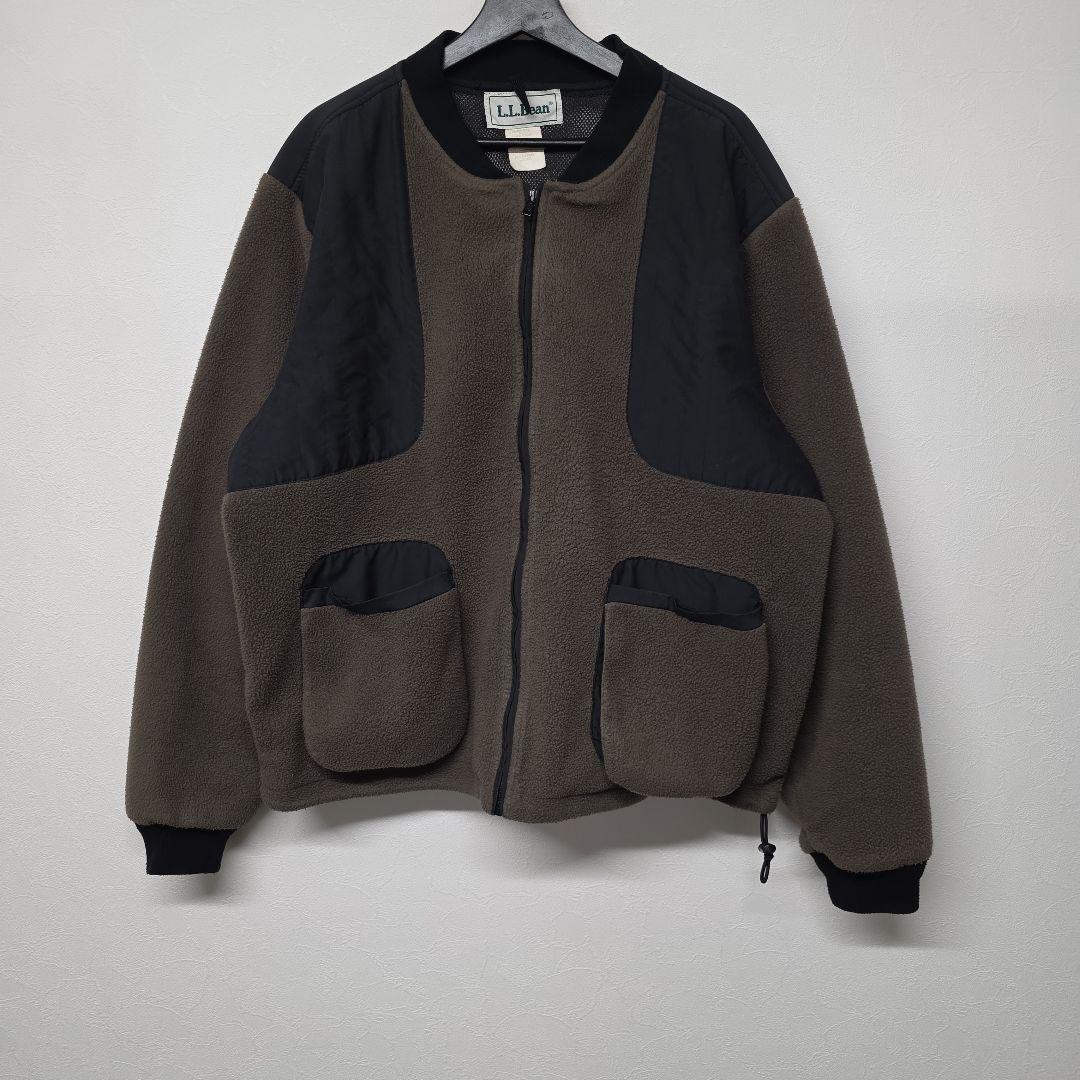 90s コスタリカ製 L.L.Bean 希少 フリース×ナイロン　ハンティング
