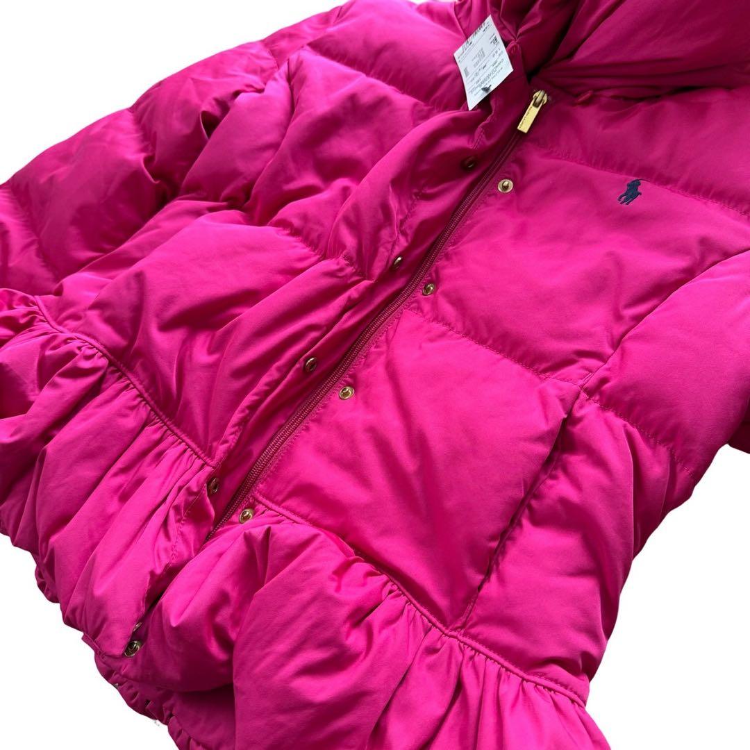 タグ付き ラルフローレン ダウンジャケット フリル ピンク 160 S相当