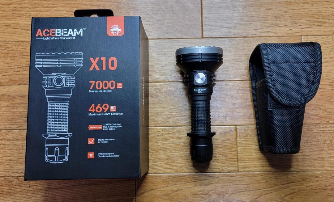 ACEBEAM X10 懐中電灯 7000ルーメン