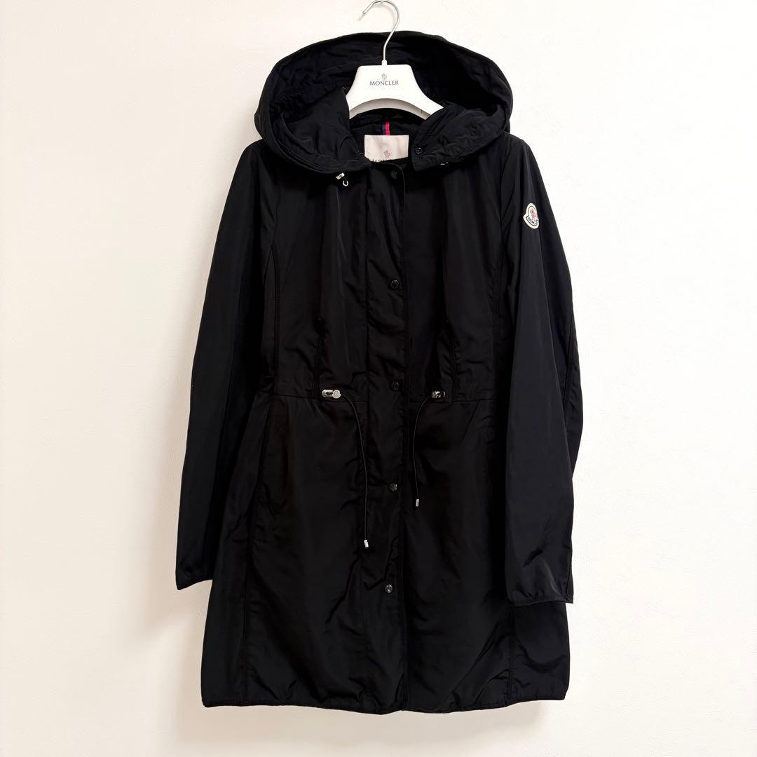 【極美品】MONCLER アンテミス ブラック サイズ1 ナイロンコート