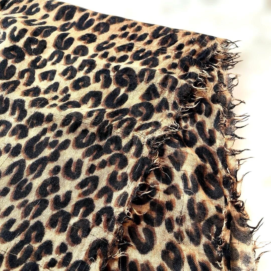 美品　ルイヴィトン エトール レオパード 413287 スプラウス ストール