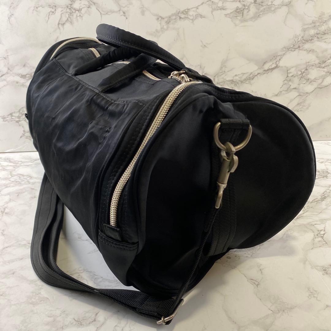 PORTER ポーター ナイロン ドラム型 ショルダー ボストンバッグ 黒