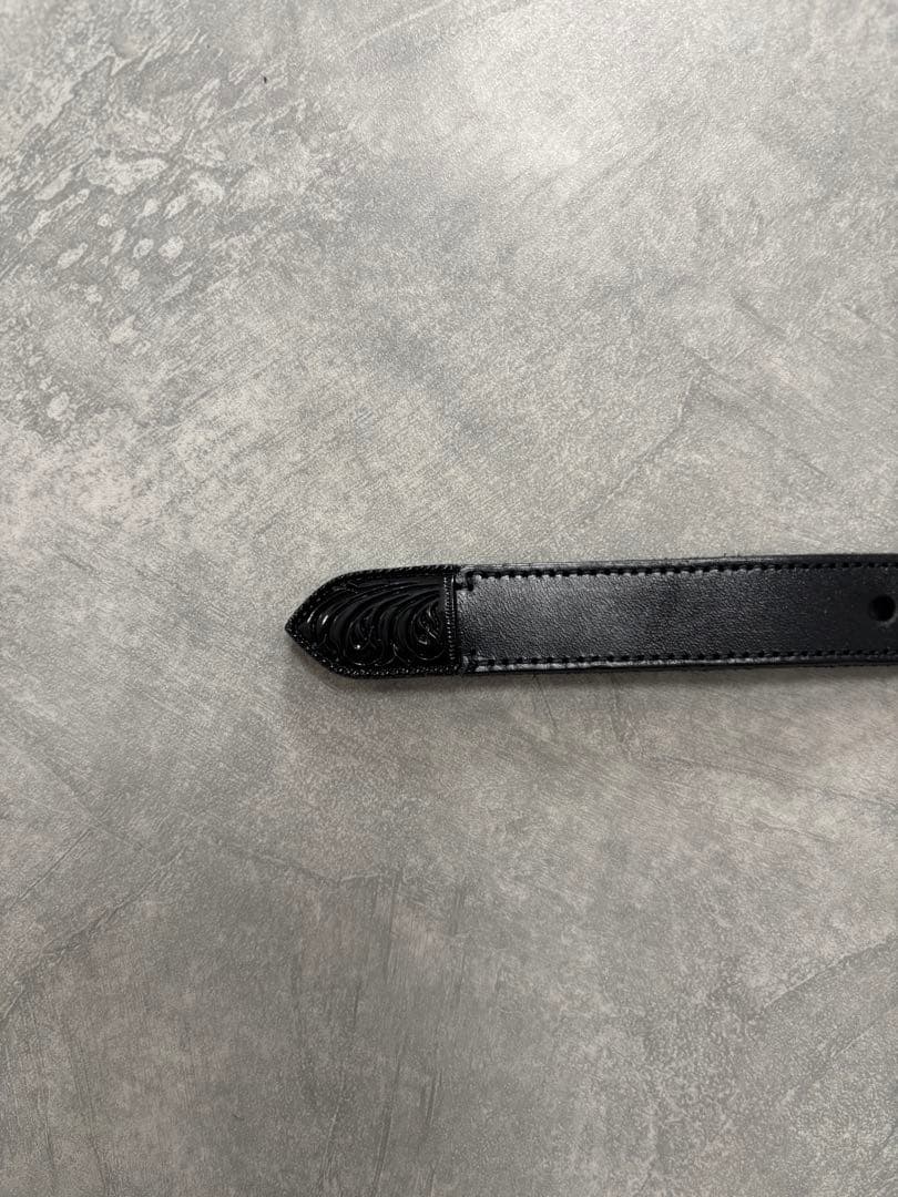 SAINT LAURENT ブラックベルト　ウエスタン