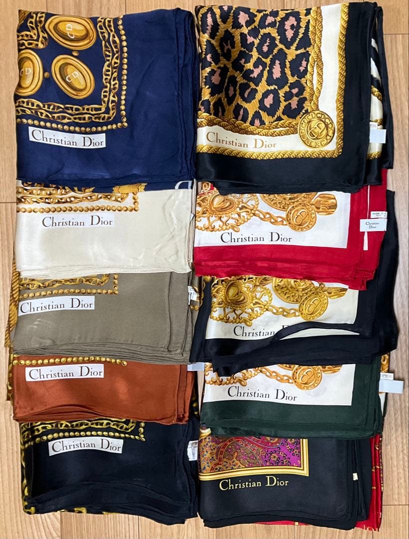 Hola　クリスチャンディオール Dior シルク スカーフ 10枚