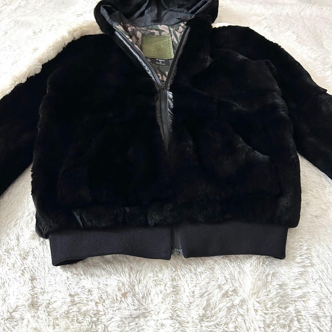 希少✨Mr&Mrs Italy バーニーズ　リアルファー　パーカー　ジップアップ