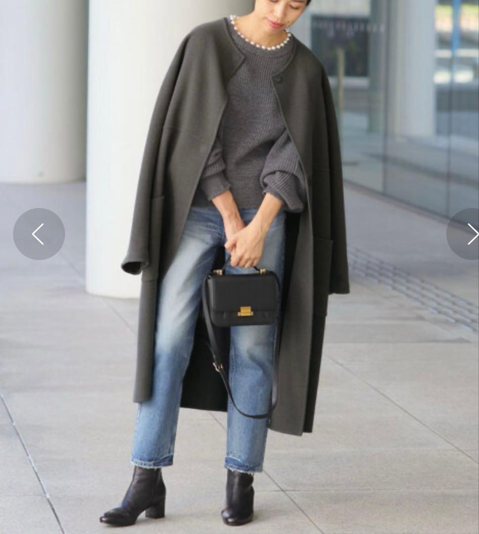 IENA ウールリバーコート