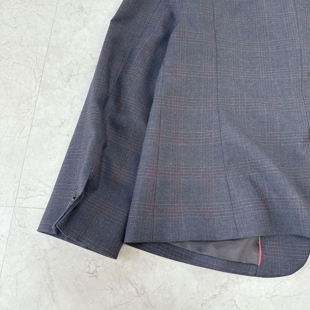 美品☆LES MUES AOKI パンツスーツ　セットアップ　11号　チェック柄