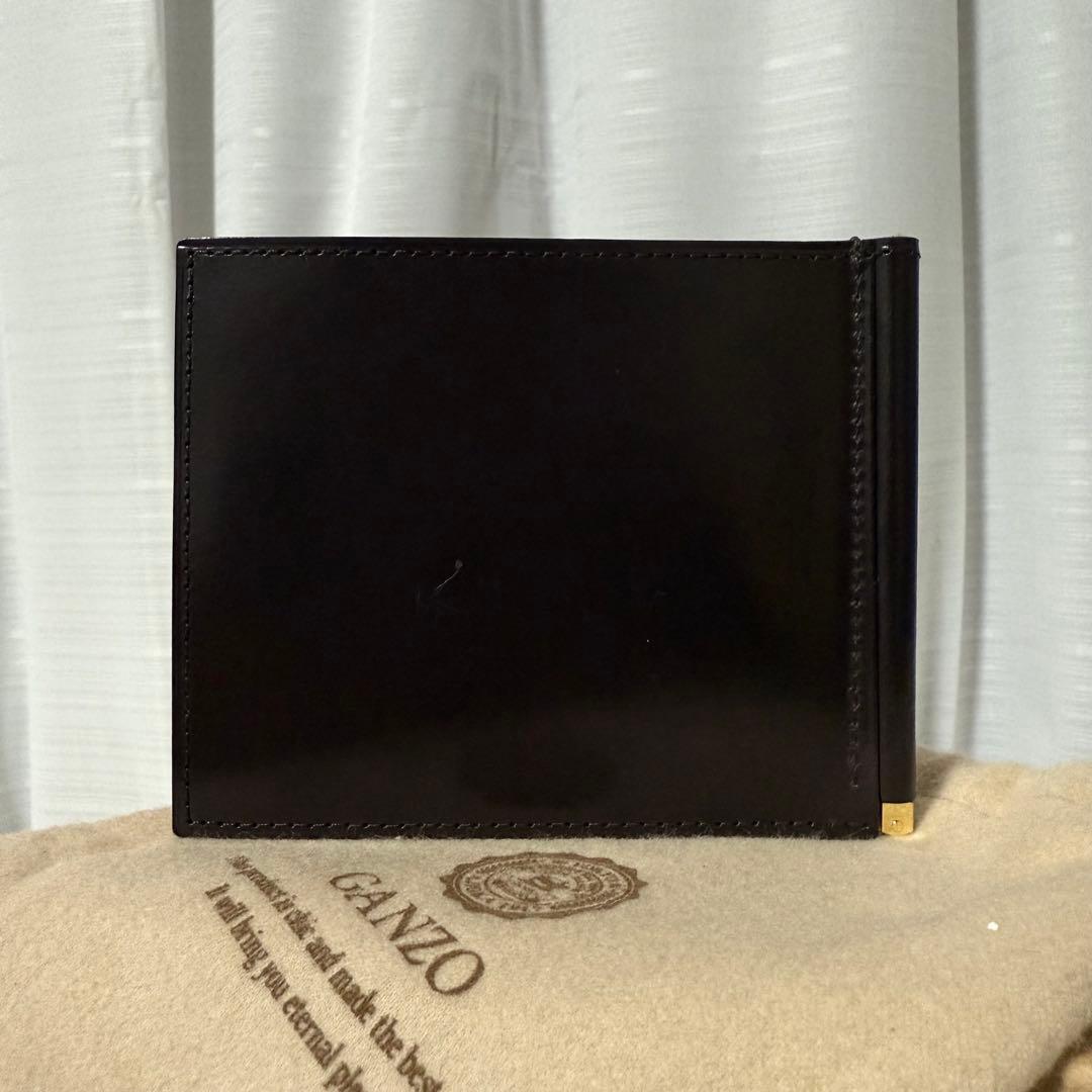 ⭐️美品⭐️　GANZO　ガンゾ　シンブライドル　マネークリップ　ブラウン