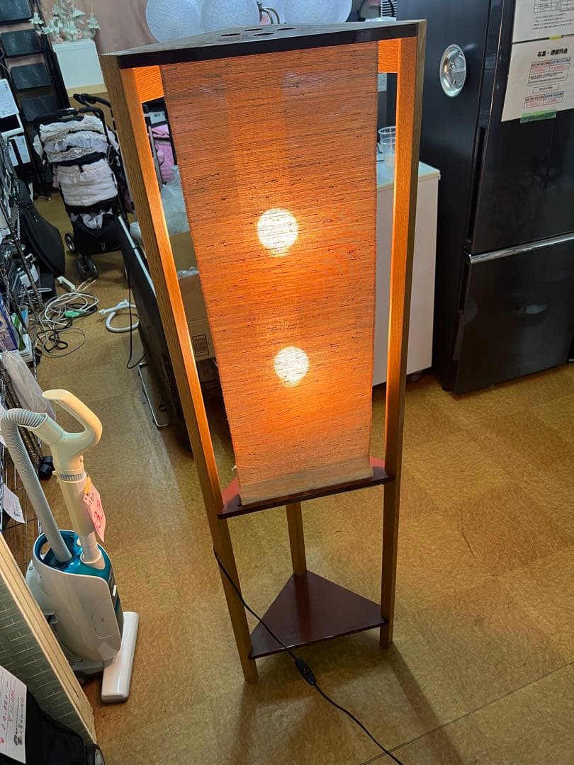 木製フロアスタンド 和風
