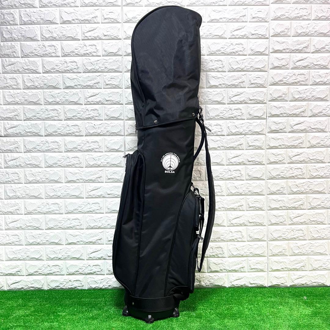 希少 美品　BOLSA Mizuno キャディーバッグ　黒　軽量