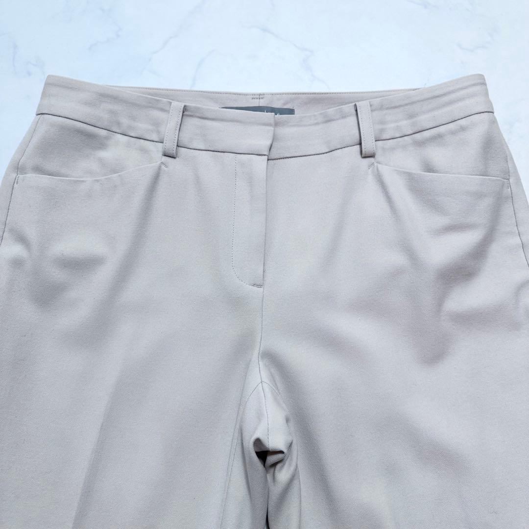 セオリーリュクス パンツスーツ SAXONY ノーカラー ストレッチ 42 40