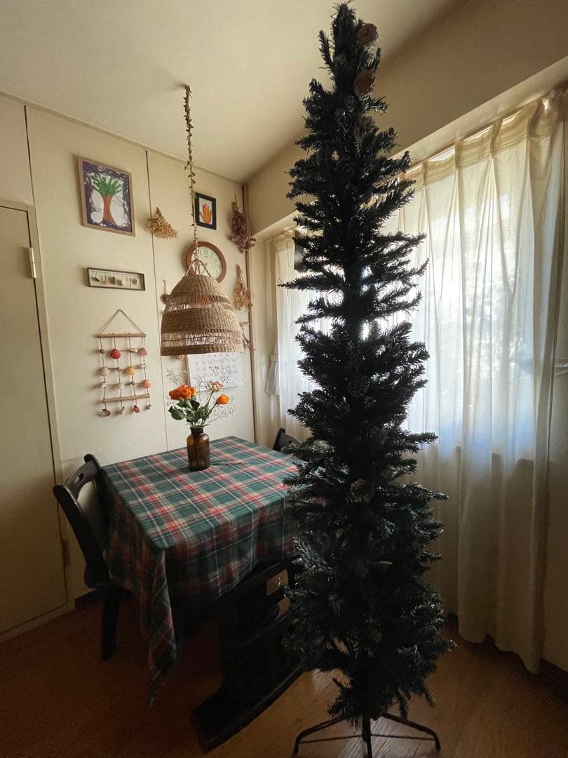 クリスマスツリー 約180cm 松ぼっくり付き