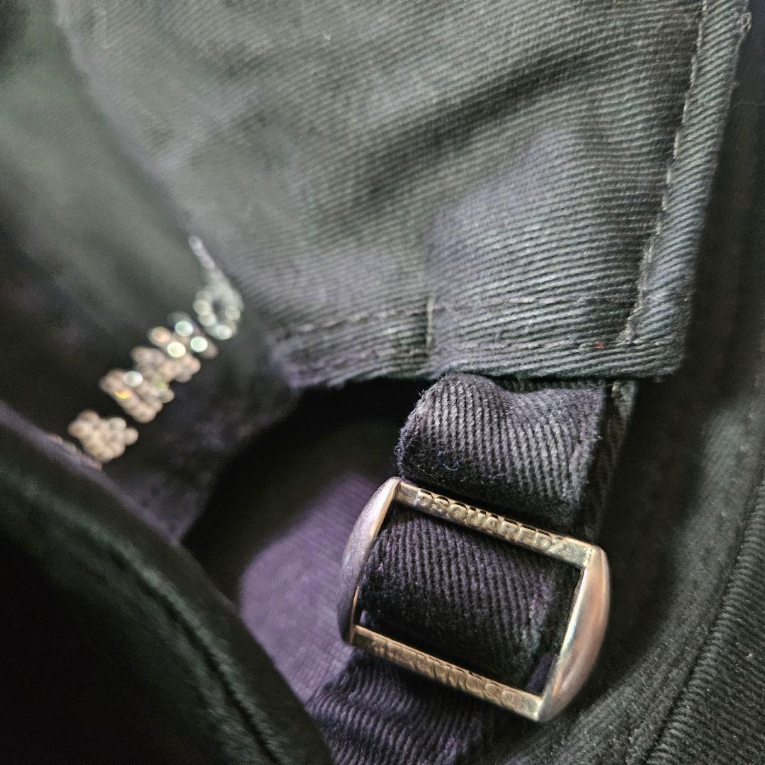 Dsquared2 ディースクエアード ラインストーンロゴキャップ