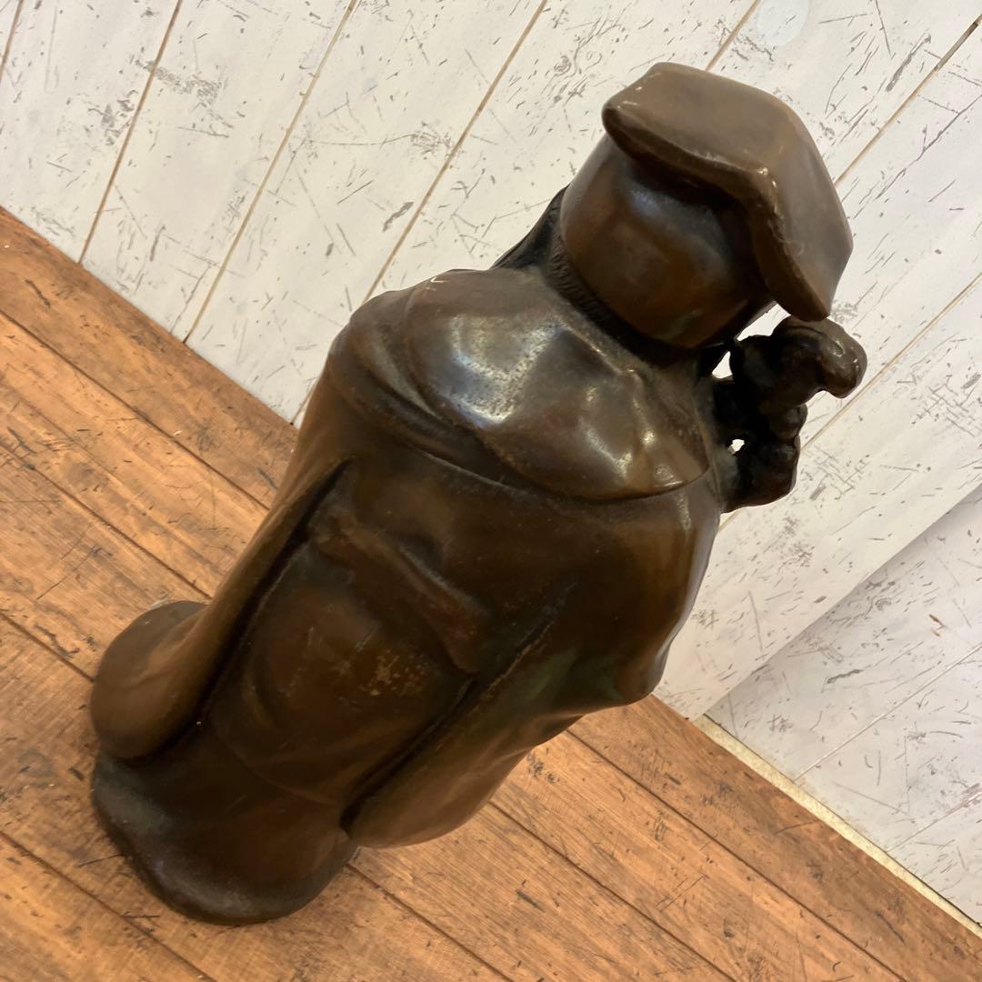 昭和レトロ 焼物 長老寿 老人 置物 オブジェ インテリア レトロ