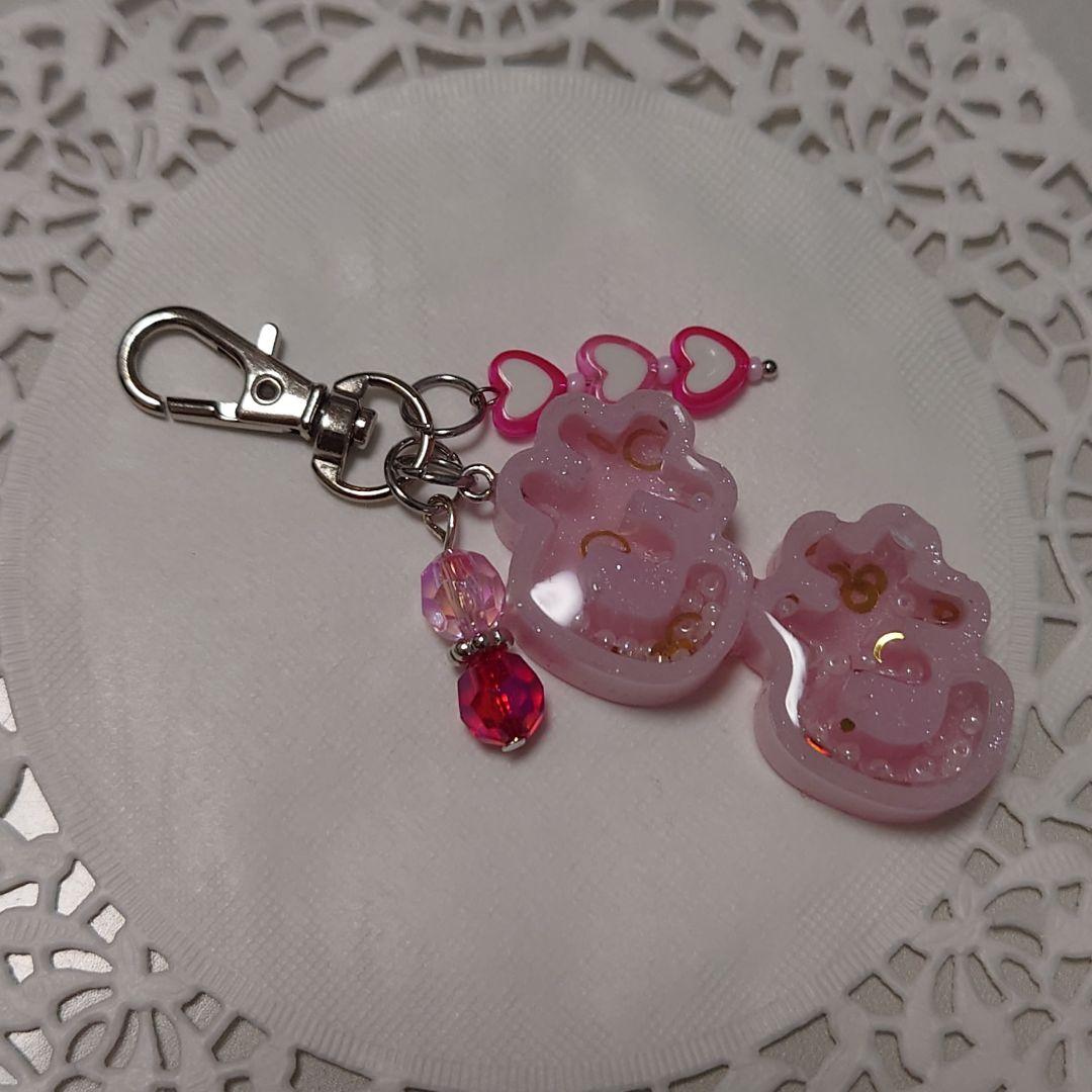 ★オーダーサンプル　おなまえシェイカー　キーホルダー　レジン　シャカシャカ　推し