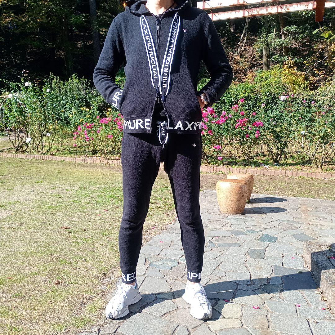 即完セットアップ！ハイブランド定番ぶっとい紐シリーズ♪リブロゴ　ラインストーン