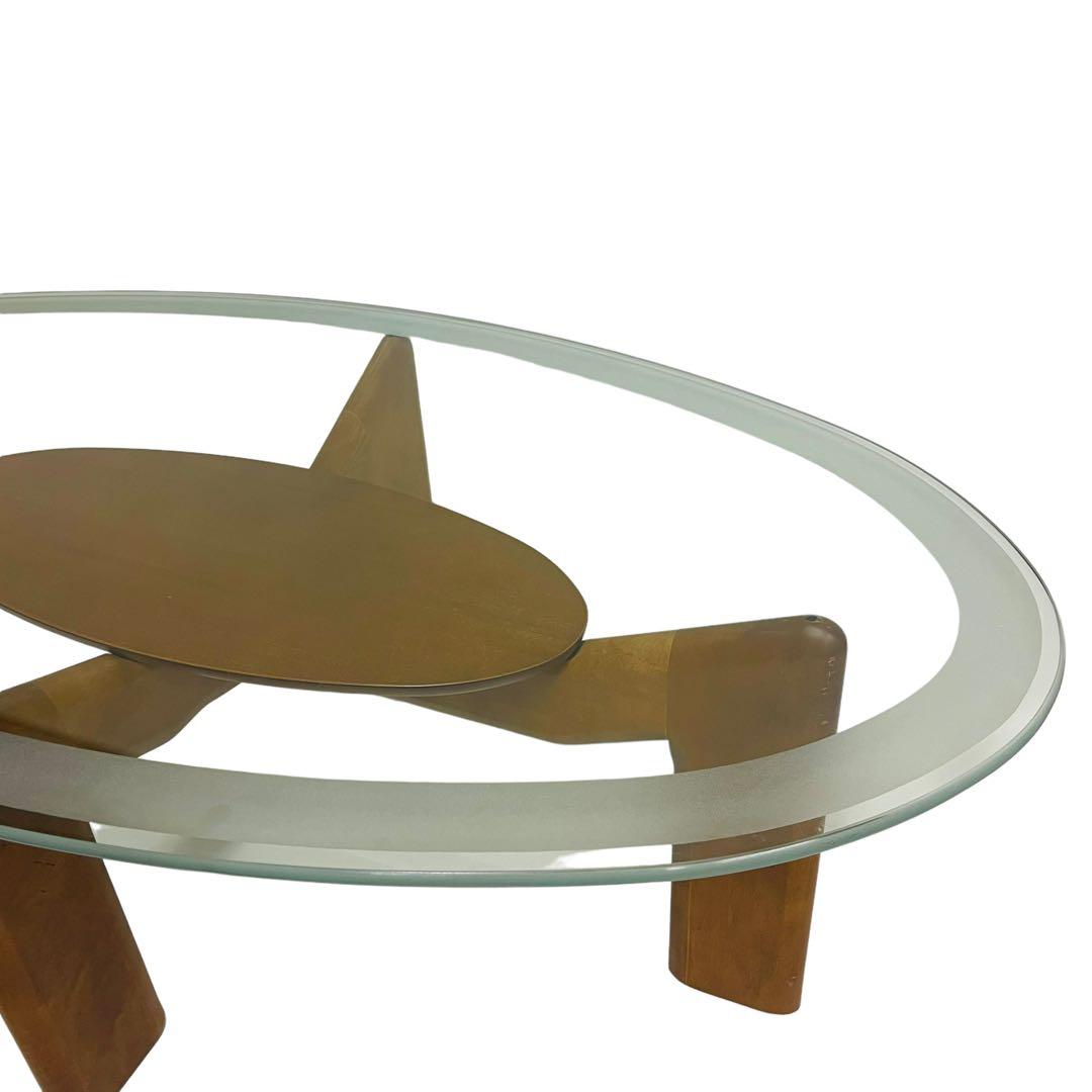 【さいたま市直接受渡】maruni マルニ ガラステーブル センターテーブル