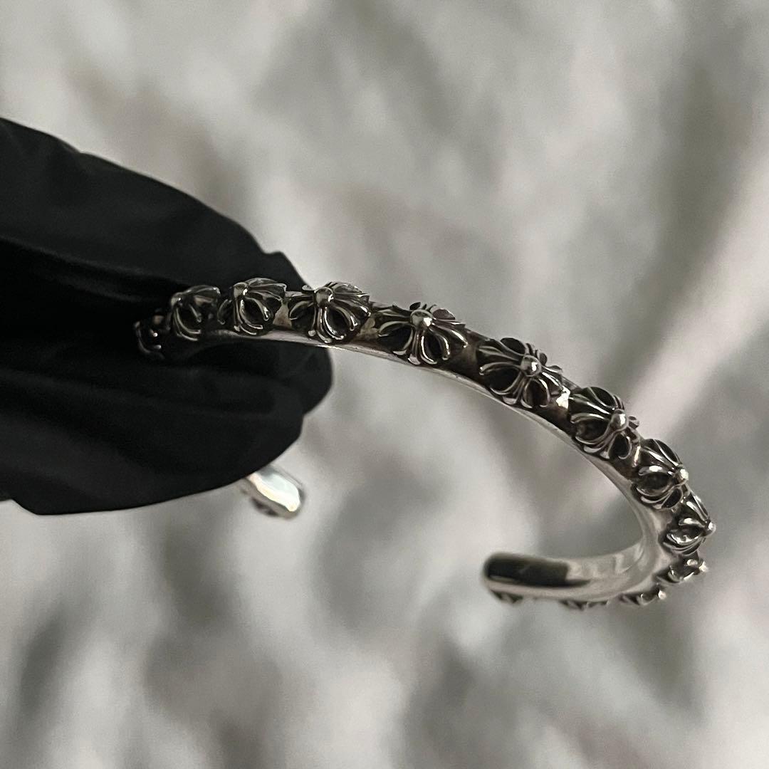 クロムハーツ CHROME HEARTS バングル クロスバンド シルバー925
