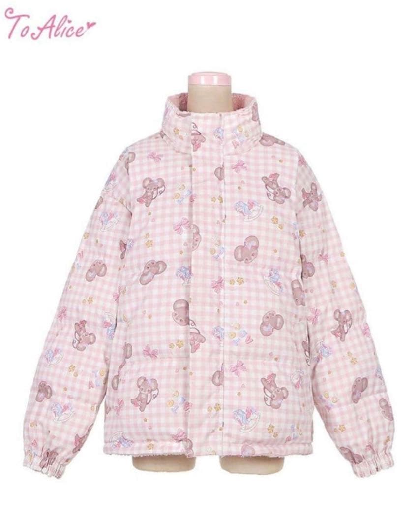 飴*ら様 to alice トゥアリス リバーシブルジャケット ダウンコート ア