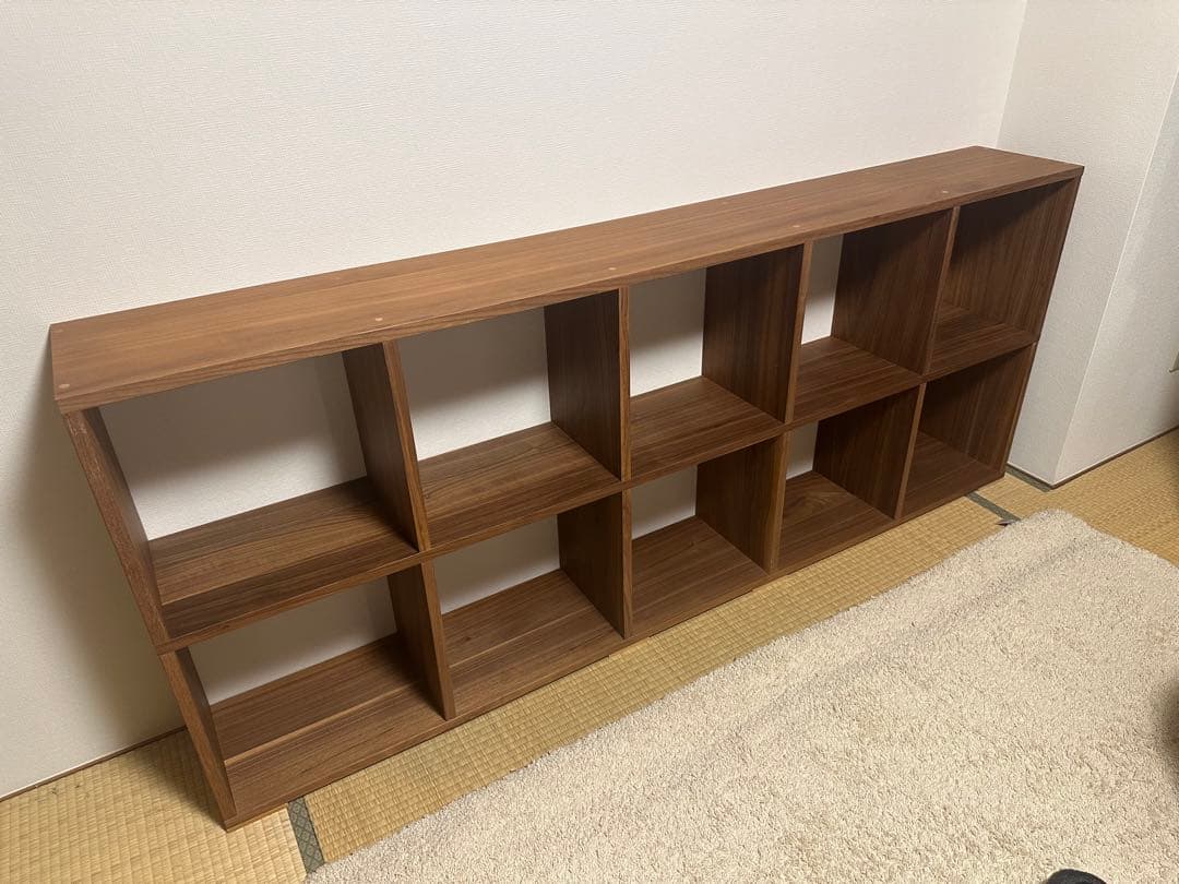 s*5様 無印良品 スタッキングシェルフ ウォールナット 5段×2