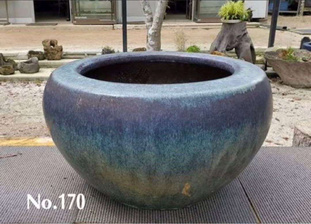 （No170）古中国火鉢　めだかの館　めだか鉢