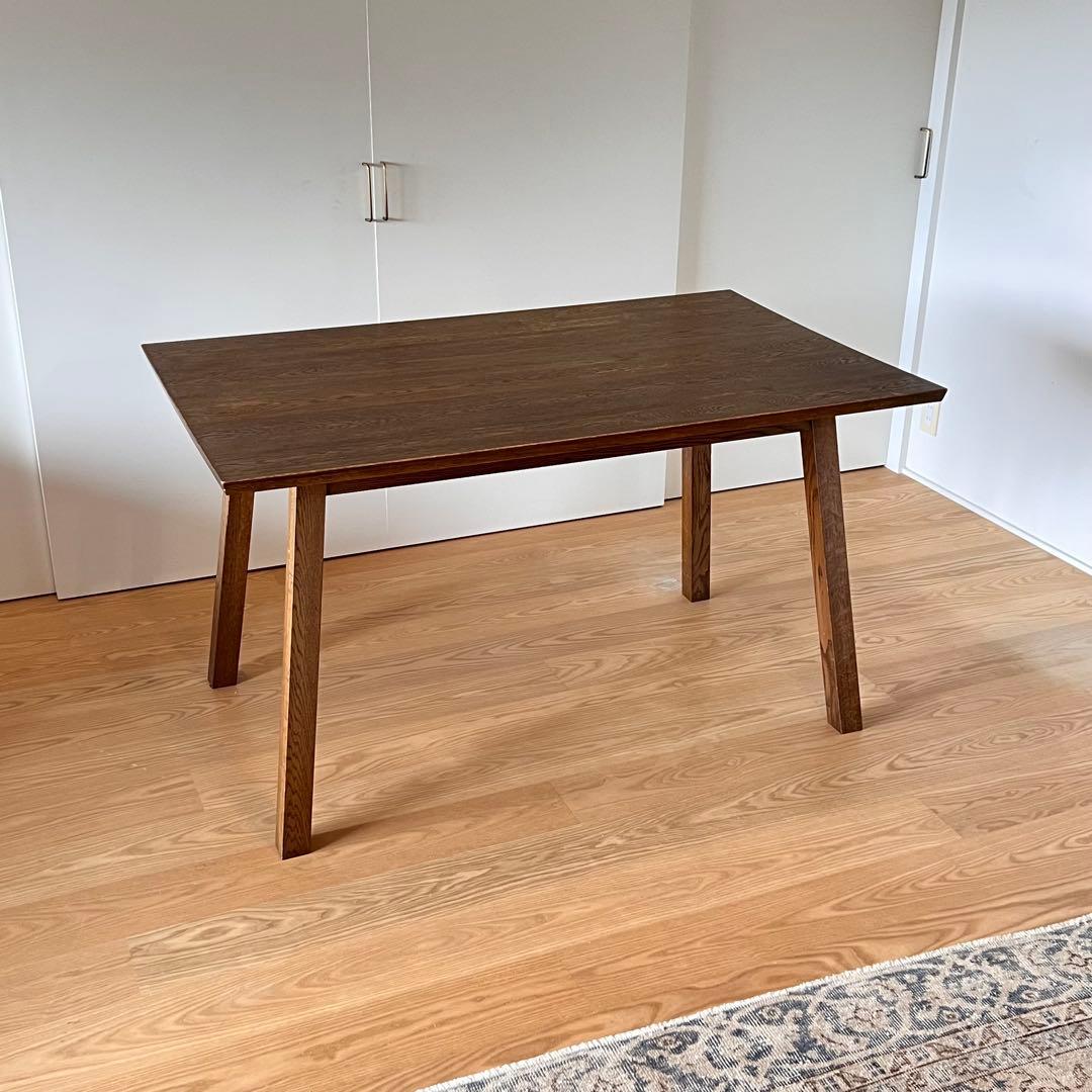 無垢材 オーダーメイド ダイニングテーブル 4人掛 W1300 脚の取外し可能