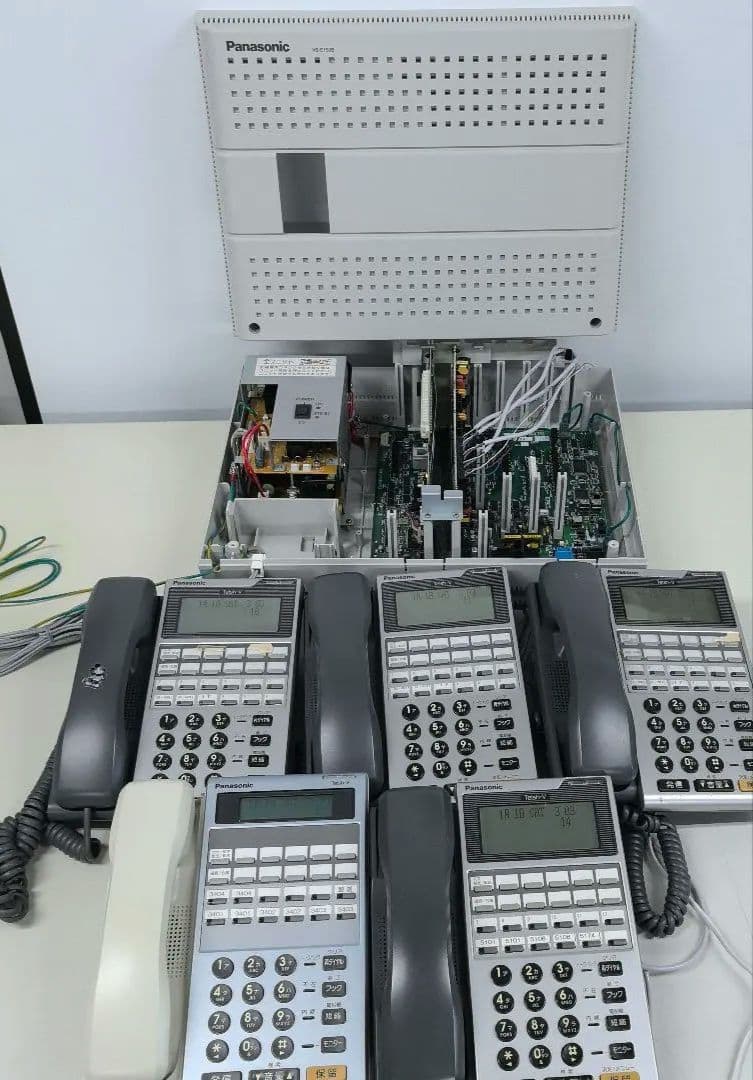 【動作確認】Panasonic VB-E150B主装置と12キー電話機5台セット
