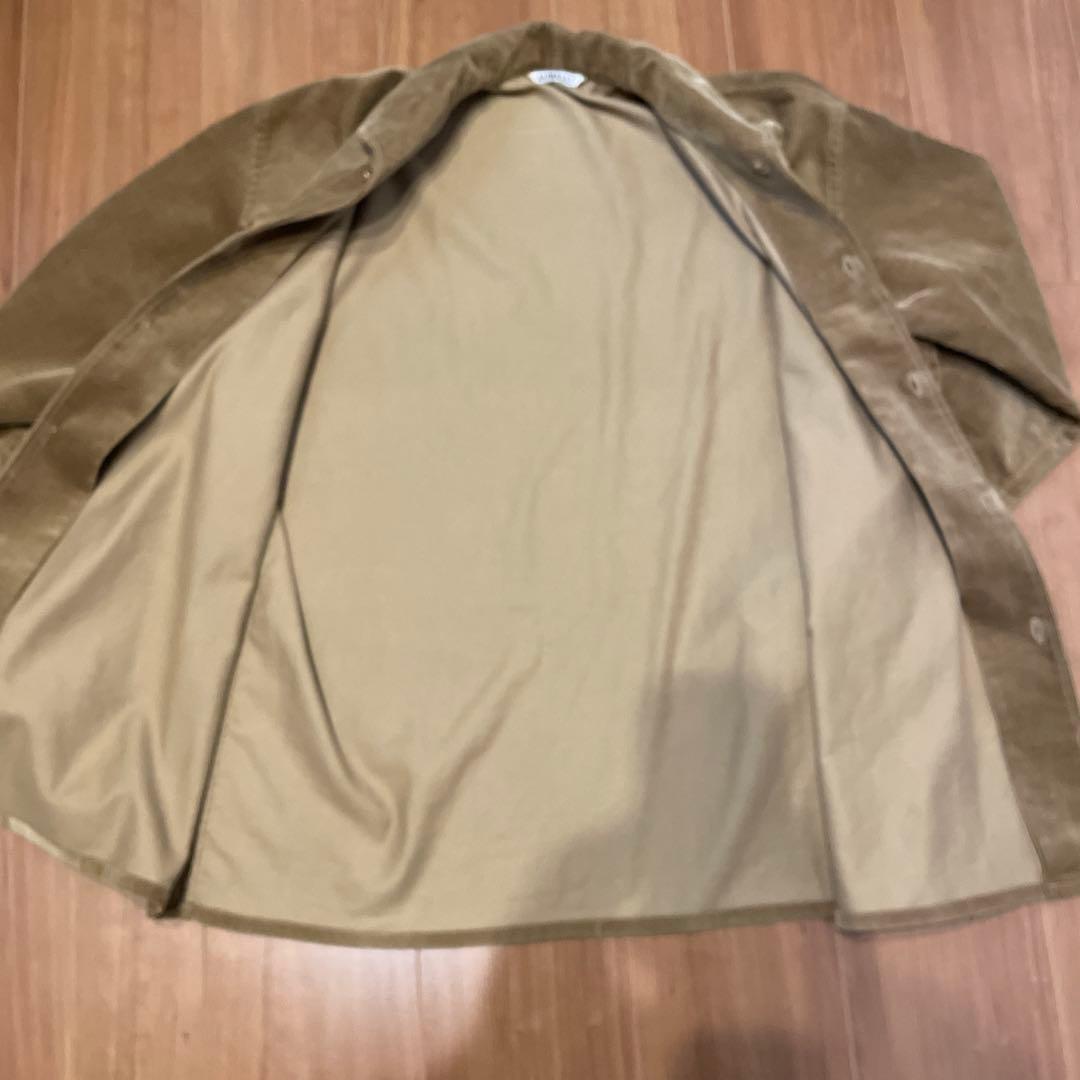 キ*プ様 AURALEE FINX CORDUROY SHIRT KHAKI
