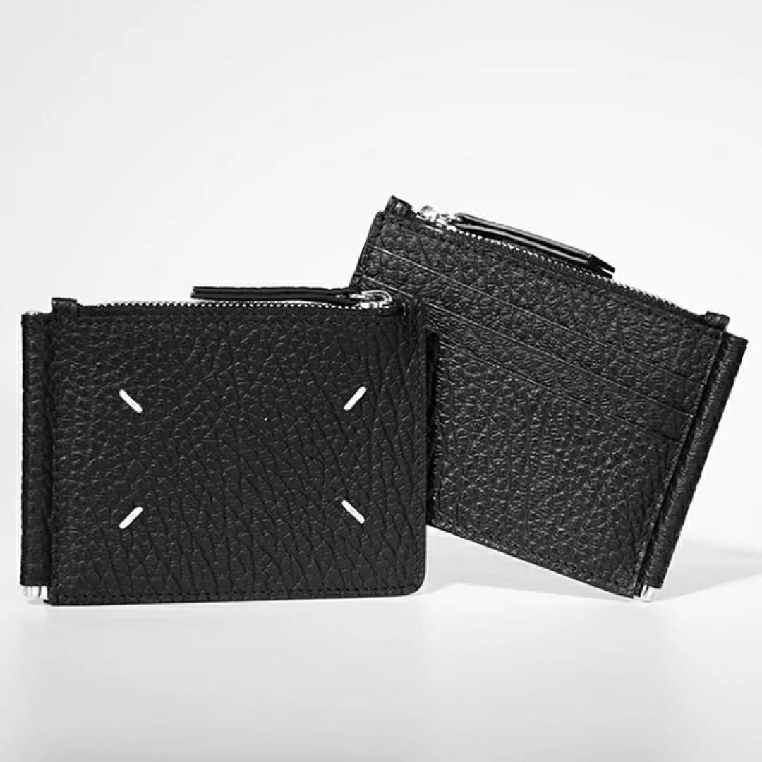 チロ Maison Margiela 黒 レザー マネークリップ