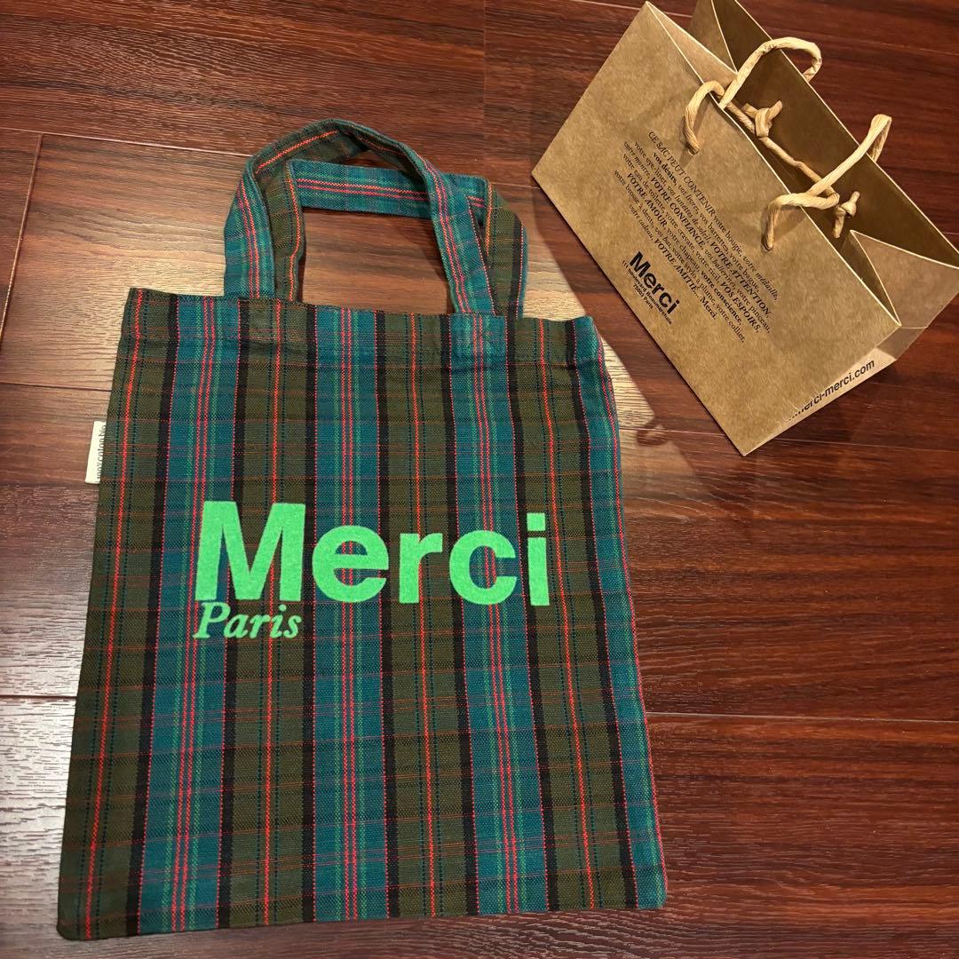 新品タグ付き Merci トートバック ミニサイズ 紙袋付き