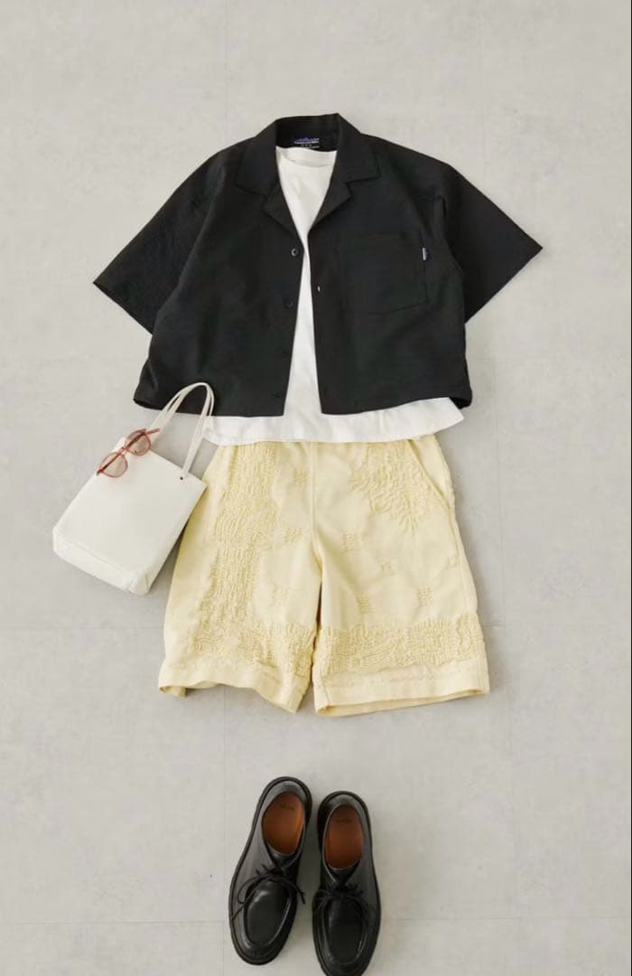 シアサッカーシャツ＆バルーンスカート　セットアップ　　　北欧、暮らしの道具店